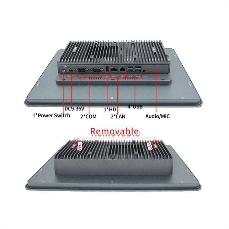 15 Inch Fanless Touch Panel Pc