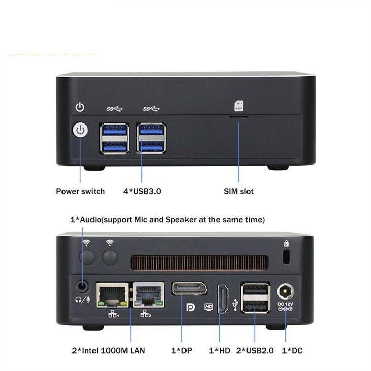 I5 I7 Mini PC with Fan