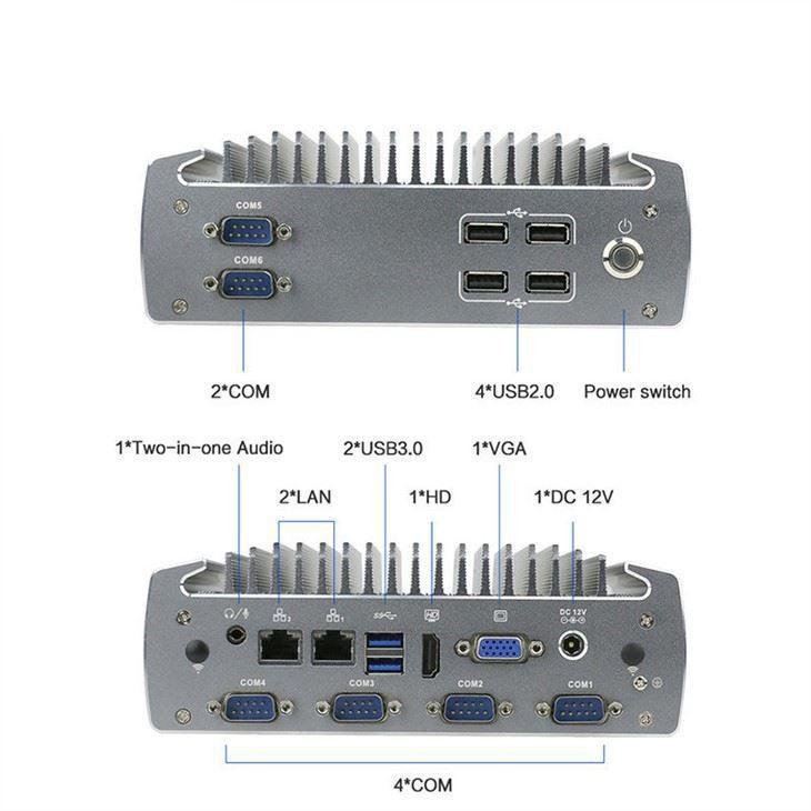 I3 I5 I7 Fanless Industrial PC